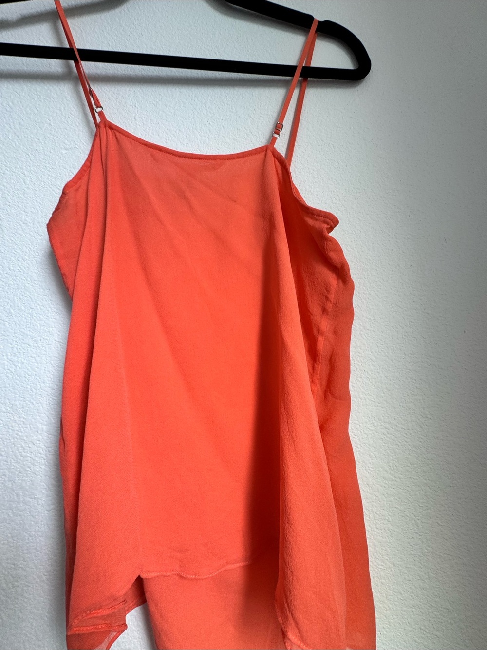 Diane Von Furstenberg Coral Orange Silk Camisole - Picture 3 of 4